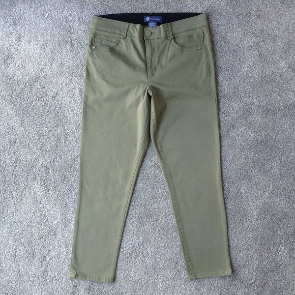 ⭐DEMOCRACY “AB” SOLUTION TWILL JEANS in Olive Green, size 12⭐ - Picture 1 of 8